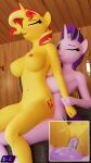  3d_(artwork) absurd_res anthro balls big_breasts bite biting_lip blender_(disambiguation) bodily_fluids breasts chair_position colored_nails cum cum_in_pussy cum_inside cum_on_balls cutie_mark digital_media_(artwork) duo equestria_girls equid equine erection eyelashes eyes_closed female female_penetrated friendship_is_magic from_behind_position genital_fluids genitals gynomorph gynomorph/female gynomorph_penetrating gynomorph_penetrating_female hasbro hi_res horn intersex intersex/female intersex_penetrating intersex_penetrating_female leaking_cum mammal my_little_pony nails navel nipples nude open_mouth penetration penis pussy sex shadowboltsfm starlight_glimmer_(mlp) sunset_shimmer_(eg) unicorn vaginal vaginal_penetration 