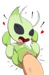  absurd_res celebi duo female hi_res legendary_pok&eacute;mon moderately_ashamed nintendo pok&eacute;mon pok&eacute;mon_(species) size_difference video_games 