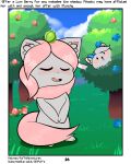  absurd_res berry blush cinccino comic duo eyes_closed female fluffy fluffy_tail food forest fruit fur grass grey_body grey_fur hair hi_res lum_berry male minccino moyra_(rodent_powered) munchy_(rodent_powered) nintendo pink_body pink_fur pink_hair plant pog pok&eacute;mon pok&eacute;mon_(species) pok&eacute;mon_mystery_dungeon red_cheeks rodent_powered_(softestpuffss) semi-anthro softestpuffss tree video_games 