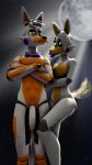  3d_(artwork) 9:16 animatronic anthro big_breasts binocszoomx10 breasts canid canine crossed_arms digital_media_(artwork) duo fan_character female fingers five_nights_at_freddy&#039;s five_nights_at_freddy&#039;s_world fox genitals hair hi_res light lolbit_(fnaf) looking_at_viewer machine male male/female mammal moon moonlight nipples nude orange_body penis photoshop robot scottgames source_filmmaker video_games 