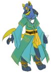  anthro clothing hi_res jewelry lucario male male/male middle_eastern_clothing nintendo pok&eacute;mon pok&eacute;mon_(species) robe royalty video_games 