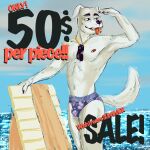  advertisement anthro bird_dog canid canine canis domestic_dog hi_res hunting_dog invalid_tag labrador male mammal pupcatnip retriever sale solo 