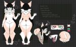  anthro artist_name black_hair canid canine canis character_name domestic_dog female fur hair heterochromia hi_imvee husky mammal model_sheet nordic_sled_dog solo spitz vee yellow_body yellow_fur yellow_tail 