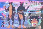  anthro balls felid genitals hi_res humanoid_genitalia keun_(sursiq) machairodontine male mammal model_sheet penis smilodon solo sursiq 