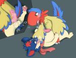  16:9 anal anal_penetration archen avian bird blush cowgirl_position digital_drawing_(artwork) digital_media_(artwork) duo erection feral fossil_pok&eacute;mon from_front_position genitals hi_res jake_the_traveler knot male male/male male_penetrated male_penetrating male_penetrating_male nintendo on_bottom on_top pawpads penetration penis pok&eacute;mon pok&eacute;mon_(species) quilava scarf sex signature slit video_games widescreen 