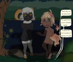  anthro bovid caprine child covering_groin female flame_sprite flat_chested green_eyes group hair mammal oxanna_quinn_(quickspice) quickspice sheep star_eyes white_hair yellow_eyes young yoyo_(chain_chronicle) 