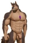  abs absurd_res anthro balls canid canine canis domestic_dog flaccid genitals hi_res lifewonders live-a-hero male mammal muscular muscular_anthro muscular_male nipples nude pecs penis pubraseer redwolfalang solo video_games 