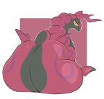  2022 ambiguous_gender anthro arizonathevixen arthropod big_butt butt digital_media_(artwork) hi_res huge_butt hyper hyper_butt looking_at_viewer looking_back mammal myriapod nintendo nude pok&eacute;mon pok&eacute;mon_(species) rear_view scolipede simple_background solo thick_thighs video_games wide_hips 