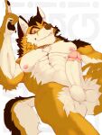  abs anthro balls barrel_(live-a-hero) blep canid canine canis erection genitals hi_res lemonseato lifewonders live-a-hero looking_at_viewer male mammal muscular muscular_anthro muscular_male nipples nude pecs penis solo tongue tongue_out video_games wolf 
