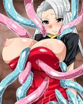  bb blush breasts hamaiya highres large_breasts nipples tears tentacle 