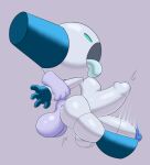  abdominal_bulge anal anal_penetration balls big_balls big_penis blue_body butt duo from_behind_position genitals grabbing_arms grey_body hi_res humanoid kiffy_(artist) looking_pleasured machine male male/male metallic_body not_furry penetration penis robot robotboy robotboy_(character) sex simple_background tongue tongue_out 