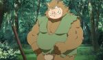  2022 anthro asian_clothing belly brown_body bulge clothing detailed_background dragon_quest east_asian_clothing eto1212 fundoshi hi_res humanoid_hands japanese_clothing kemono male mammal orc_(dragon_quest) outside overweight overweight_male shirt solo square_enix suid suina sus_(pig) topwear underwear video_games wild_boar 