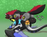  anal anthro duo hi_res hyper luccatoasty machine male male/male protogen soleil_(itstedda) wings yehnie 