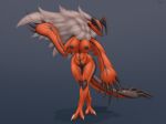  absurd_res anthro breasts claws female fur genitals hi_res horn legendary_pok&eacute;mon nintendo nipples nude pok&eacute;mon pok&eacute;mon_(species) pussy solo testowepiwko video_games yveltal 