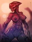  abs alien armor body_armor female humanoid neurodyne nude scary science_fiction solo teeth 