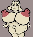  areola big_breasts big_nipples boss_monster bovid breasts caprine female goat hi_res huge_breasts hyper hyper_breasts looking_at_viewer mammal nipples nude sassy_dolly solo thick_thighs toriel undertale undertale_(series) video_games 