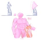  abs absurd_res anthro bodily_fluids clawroline duo felid female from_behind_position genitals herm hi_res humanoid intersex intersex/male kirby kirby_(series) kirby_and_the_forgotten_land larger_male leopard leopard_spots male male/female mammal mouthful muscular nikozoi nintendo pantherine penis pink_body scared sculpture sex shaking size_difference spots statue surprise surprised_expression surprised_face surprised_look sweat sweatdrop vein veiny_penis video_games 