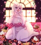  anthro big_breasts breasts cleavage clothed clothing domestic_pig eyewear female garter_belt garter_straps glasses huge_breasts legwear mammal mature_female solo spottedtigress suid suina sus_(pig) thick_thighs thigh_highs 
