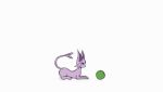  ambiguous_gender animated ball cheek_tuft eeveelution espeon facial_tuft feral fur jumping lying motion_lines nintendo open_mouth pink_body pink_fur playing pok&eacute;mon pok&eacute;mon_(species) purple_sclera simple_background sitting solo tinygaypirate tuft video_games white_background white_eyes 