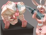  absurd_res ahegao angel_dust anus arachnid arthropod balls butt chastity_cage chastity_cage_only chastity_device chastity_device_only conditional_dnp demon duo enema eye_roll femboy gaping gaping_anus genitals hazbin_hotel hi_res lagomorph leporid looking_pleasured male mammal nude open_mouth open_smile penis pink_chastity_cage rabbit sakita_hiroshi sharp_teeth smile spider teeth tongue tongue_out water waynekan 
