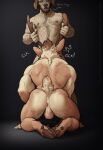  2022 abs absurd_res anthro anthro_on_anthro anthro_penetrated anthro_penetrating anthro_penetrating_anthro antler_grab antlers anus arm_hair back_muscles backsack balls beard big_butt big_muscles black_background body_hair butt canid canine canis capreoline cervid chest_hair dialogue domestic_dog english_text eyebrows eyes_closed facial_hair fur genitals hair happy_trail hi_res hooves horn horn_grab irrumatio kneeling male male/male male_penetrated male_penetrating male_penetrating_male mammal mick mickey_the_retriever muscular muscular_anthro muscular_male nipples nude open_mouth open_smile oral oral_penetration pecs penetration penile perineum pubes reindeer sex simple_background smile solo sound_effects standing teeth text tongue tuft 
