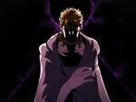  1boy blonde_hair cloak dio_brando eclipse faceless hair_over_eyes jojo_no_kimyou_na_bouken less_end male_focus pyramid scar scar_on_face scar_on_nose shaded_face shadow silhouette solar_eclipse solo stardust_crusaders stitches 