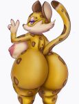  absurd_res anthro big_breasts big_butt breasts bubble_butt butt capikeeta clawroline duo felid female hi_res huge_butt kirby_(series) leopard mammal nintendo pantherine solo video_games 