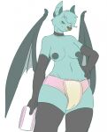  anthro bodily_fluids breasts chiropteran diaper duo female genital_fluids hardscales hi_res looking_at_viewer mammal peeing pull-up pull-ups pull-ups_(diaper) pull_up pull_ups smug urine wet_diaper wetting 