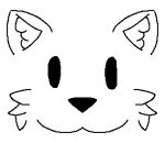  anthro black_and_white canid canine face_only facial_tuft fox low_res male mammal monochrome simple_background simple_face simplistic solo totallynotg3m 