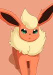  2022 ahkin all_fours ambiguous_gender digital_drawing_(artwork) digital_media_(artwork) eeveelution feet feral flareon front_view fur hi_res looking_at_viewer nintendo open_mouth paws pok&eacute;mon pok&eacute;mon_(species) quadruped shaded shadow simple_background solo standing toes video_games 
