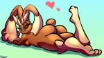  &lt;3 anthro bedroom_eyes big_butt breasts butt female hi_res lopunny lying narrowed_eyes nintendo nude on_front pok&eacute;mon pok&eacute;mon_(species) protagon seductive solo video_games 