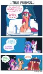  &lt;3 absurd_res blue_hair bubble canid canine circlet comic dialogue earth_pony english_text equid equine female fox gradient_hair green_eyes hair hasbro headpiece hi_res hitch_trailblazer_(mlp) hooves horn horse icepack izzy_moonbow_(mlp) male mammal mlp_g5 my_little_pony pegasus pipp_petals_(mlp) pony purple_eyes purple_hair scribble-potato shaking sunny_starscout_(mlp) text tissue turquoise_hair unicorn wings zipp_storm_(mlp) 