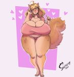  anthro belly belly_overhang big_belly big_breasts big_butt bikini bikini_bottom biped blonde_hair blush breast_squish breasts brown_body brown_fur brown_skin butt canid canine canis chihuahua chubby_anthro chubby_female clothed clothing colored digital_drawing_(artwork) digital_media_(artwork) domestic_dog ella-mae_winthrope_(brunkdutt) female fluffy fluffy_tail fur grey_eyes hair hi_res highlights_(coloring) huge_breasts huge_butt huge_thighs hybrid hyper hyper_breasts hyper_butt hyper_thighs lips looking_at_viewer mammal markings mole_(marking) multicolored_body multicolored_fur multicolored_skin multicolored_tail pale_body pale_fur pale_skin partially_clothed pomeranian shaded simple_background sketch sketchydot skimpy slightly_chubby solo spitz squish standing swimwear thick_lips thick_thighs tight_clothing tiny_feet toy_dog white_body white_fur 