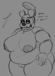  absurd_res animatronic anthro areola belly big_areola big_butt breasts butt curvy_figure digital_media_(artwork) english_text eye_moisturizer female five_nights_at_freddy&#039;s five_nights_at_freddy&#039;s_3 genitals hi_res lagomorph leporid looking_at_viewer machine mammal nipples nude overweight overweight_anthro overweight_female pussy rabbit robot scottgames simple_background smile solo springtrap_(fnaf) text thick_thighs video_games wide_hips 