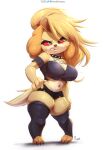  absurd_res animal_crossing anthro big_breasts breasts female helluva_boss hi_res loonabelle nintendo short_stack solo thick_thighs video_games viejillox 