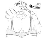  2022 anthro belly bulge cellphone clothing dragon_night800 eyewear glasses hi_res humanoid_hands kemono male mammal moobs navel nipples overweight overweight_male phone smartphone solo suid suina sus_(pig) underwear wild_boar 