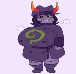  alien big_breasts black_hair bodily_fluids boldir_lamati boots breasts buckteeth clothed clothing coat fist footwear fully_clothed gnauseating green_eyes grey_body grey_skin hair hat headgear headwear hiveswap homestuck horn horned_humanoid huge_breasts huge_thighs humanoid hyper hyper_breasts looking_at_viewer ms_paint_adventures nervous short_stack simple_background smile smug standing sweat teeth thick_thighs topwear trenchcoat troll_(homestuck) webcomic yellow_sclera 