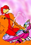  anthro avian bdsm bondage bound canid canine canis chain dominant dominant_male european_mythology greek_mythology jj64 jj64yt male male/male mammal mythological_avian mythological_firebird mythology phoenix submissive submissive_male wolf 