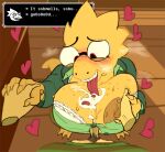  &lt;3 alphys anthro anthro_focus areola barefoot big_breasts blush bodily_fluids bottomwear bra breast_play breasts brown_pubes buckteeth claws clothed clothing cum cum_between_breasts deltarune dialogue dialogue_box dress_shirt duo english_text erection feet female female_focus first_person_view freckles genital_fluids genitals gnauseating guided_breast_grab hand_holding hi_res high-angle_view huge_breasts human human_on_anthro humanoid_genitalia humanoid_penis inside interspecies jacket larger_human larger_male licking_cum lizard long_tongue looking_at_breasts looking_at_own_breasts looking_at_self looking_down looking_pleasured male male/female mammal nipples non-mammal_breasts non-mammal_nipples open_mouth open_smile partially_clothed penis perpendicular_titfuck pink_eyes reptile scales scalie sex shirt short_stack size_difference smaller_anthro smaller_female smile solo_focus standing sweat teeth text thick_tail titfuck tongue tongue_out topwear undertale_(series) underwear vein veiny_penis video_games yellow_body yellow_scales yellow_skin 