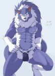 2020 5_fingers abs anthro bulge canid canine canis capcom chirasgi claws clothed clothing darkstalkers elbow_tuft finger_claws fingers front_view fur fur_tuft hi_res jon_talbain looking_at_viewer male mammal multicolored_clothing multicolored_underwear nipples pecs solo teeth tuft two_tone_clothing two_tone_underwear underwear underwear_only video_games white_body white_fur wolf yellow_eyes 