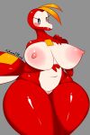  absurd_res anthro areola big_breasts blush breasts female fuecoco genitals hi_res navel nintendo nipples pok&eacute;mon pok&eacute;mon_(species) pukemilked pussy solo thick_thighs video_games wide_hips 