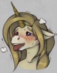  adora ahegao anthro equid equine female horse looking_pleasured mammal marsminer solo tongue tongue_out 