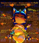  &lt;3 absurd_res after_vore animal_crossing ankha_(animal_crossing) anthro bandage belly belly_squeeze big_breasts blue_eyes blush bob_cut breasts bulging_breasts burping clothed clothing container cup dialogue digestion dirty_talk domestic_cat drinking_glass egyptian english_text felid feline felis female female_pred female_prey glass glass_container glass_cup hi_res holding_belly ineffective_clothing looking_down mammal markings navel nintendo potbelly rumbling_stomach short_stack skimpy smile smug solo sound_effects striped_markings striped_tail stripes tail_markings talking_to_viewer taunting text theboogie thick_thighs uraeus video_games vore wine_glass yellow_body 