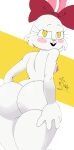  anthro big_butt breasts butt dionsfw female fur hi_res lagomorph leporid mammal nude rabbit solo violet_(sssonic2) white_body white_fur 