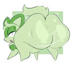  ambiguous_gender arizonathevixen big_butt butt feral green_body half-closed_eyes hi_res huge_butt huge_thighs looking_at_viewer looking_back motion_lines narrowed_eyes nintendo nude open_mouth pok&eacute;mon pok&eacute;mon_(species) solo sprigatito thick_thighs video_games wide_hips yellow_eyes 