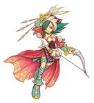  arrow artist_request bow_(weapon) children_of_mana highres official_art seiken_densetsu simple_background solo tamber weapon 