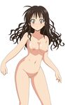  1girl blush breasts highres legs long_hair nipples nude nude_filter photoshop pussy solo thighs to_love-ru toloveru uncensored yuuki_mikan 