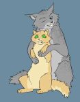  apprentice colored domestic_cat duo felid feline felis feral hi_res lazypaw/lazytail_(thathornycat) male male/male mammal rory_(@lambhopp) size_difference stonefur_(frostfur101) warriors_(cats) 