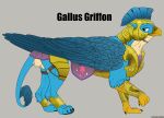  anatomically_correct anatomically_correct_genitalia animal_genitalia armor avian backlash91 balls conditional_dnp feral friendship_is_magic gallus_(mlp) genitals gryphon hasbro hi_res male my_little_pony mythological_avian mythology sheath solo 