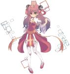  1girl animal_on_head arch_bishop_(ragnarok_online) bangs bow breasts bunny bunny_on_head closed_mouth commentary_request cross dress earrings full_body green_eyes hair_bow heterochromia high_heels hoop_earrings jacket jewelry long_hair looking_at_viewer multiple_earrings on_head pigeon-toed pink_bow pink_hair puffy_short_sleeves puffy_sleeves ragnarok_online red_dress red_eyes red_footwear sash shimotsuki_nozomi short_sleeves shrug_(clothing) small_breasts smile solo split_mouth thighhighs white_background white_jacket white_legwear yellow_sash yin_yang_hair_ornament 